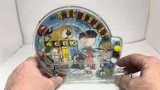 Vintage Louis Marx 1967 The Magic Roundabout Bagatelle Pin Ball Game
