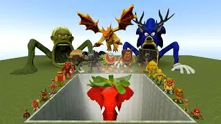All New Italian AI Brainrot Memes vs Giant Pit with Strawberry Elephant Brainrot Monters!– Gmod