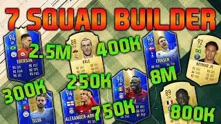 FIFA 19 SQUAD BUILDER 250K 300K 400K 750K 800K 2.5M 8M SQUAD BUILDER FUT CHAMPIONS SQUAD BUILDER