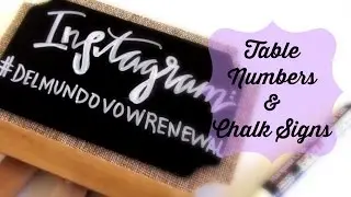 Table Numbers & Chalk Signs
