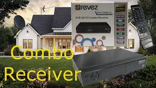 Combo HD Receiver Revez SE M3 Satellite TV Free to Air Saorview Digital USB #receiver #tv #combobox