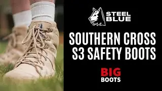 Steel Blue Southern Cross Zip S3 Safety Boots - SAND #unboxing #video #steelblue