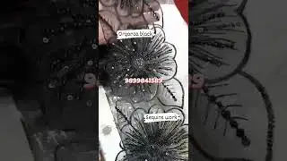 #organza #black #lace #suit #dress #dupatta