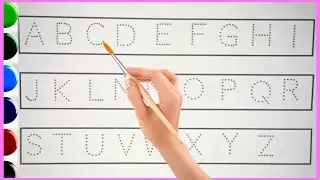 Dotted ABC Tracing | ABCD drawing | Alphabet | phonics song, abcde, english varnamala&nbsp;#kanhastudy