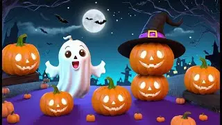 Baby Pumpkin and the Friendly Ghost Parade 🎃👻 | 3D Animated Nursery Rhyme for Kids