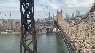 New York City -2023 March, Roosevelt Island Tramway, Канатная дорога Нью-Йорка и мост Квинсборо
