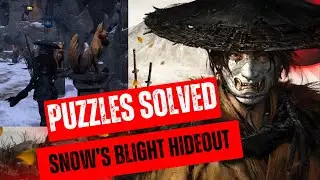GHOST OF YOTEI: Snow's Blight Hideout Puzzle Solution (Full Walkthrough)