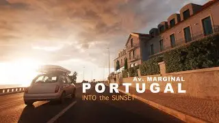 Epic Sunset Drive on Av. Marginal: Lisbon to Cascais | First-Person Journey