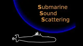 Sound scattering around a submarine