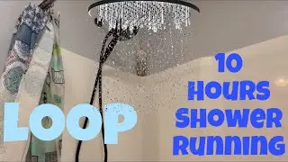 10 Hours Shower Running Sounds - Soothing White Noise for Sleep 😴