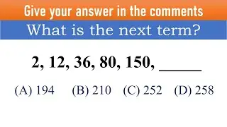 What is the next term in this Sequence? | Tricky Math Problem with solution