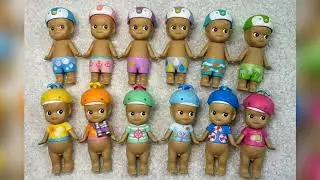#Sonny Angel Mini Figure  2018 Summer  series No box No bag  Blind Box Blue Pants Pink Pants Sailor