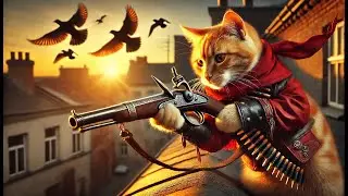 Wild Predator: Cat Hunts and Devours an Eagle in Shocking Encounter! #viralcatvideo