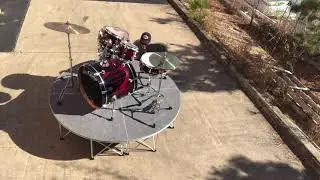 IntelliStage Lightweight 6' Round Portable Stage System by StageDrop