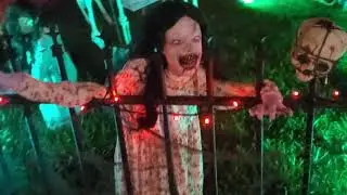 Halloween Haunted Yard Display Compilation PT2 #halloween #family #scary #animatronic #youtube #fyp