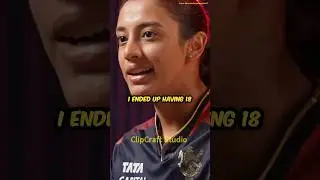 Why Jersey Number 18 🤔| Smriti Mandhana Interview |