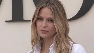 Melissa Benoist at Dior Fashion Show Photocall