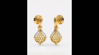 new gold diamond earrings design#golddiamondearringsdesign#shortsvideo