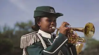 NCS Brass Band Performing AU Anthem and Namibian National Anthem