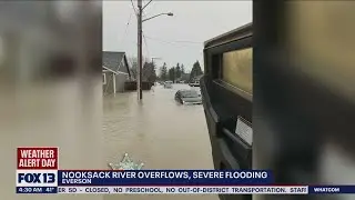 Nooksack River overflows, severe flooding