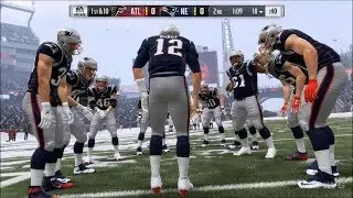 Madden NFL 19 - New England Patriots vs Atlanta Falcons - Snow Gameplay (HD) [1080p60FPS]