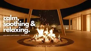 Osaka Inspired Fireplace 🔥 Dreaming in 432 Hz 🌙 10 Hours of Lofi Beats to Relax, Dream, and Focus