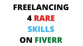 Freelancing 4 Rare Skills on Fiverr |  #shorts
