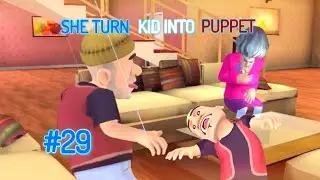 SHE TURN KID INTO PUPPET | SCARY TEACHER GAMEPLAY #29