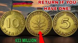 Germany's RAREST 10 and 5 Pfennig Coins Revealed!