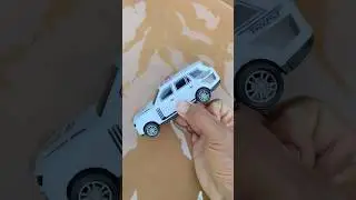 Cleaning a mini white car ASMR Sastisfying mud