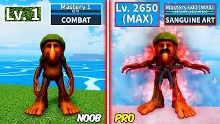 Level 1 to Max Level as BrBr Patapim using only Fighting Style | Full Human V4 with Zero Robux & F2P