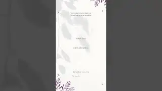 Shadow Boho Personalized Wedding Video Invitation, Unique and Creative Digital Wedding Invitation
