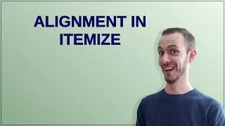Tex: Alignment in itemize