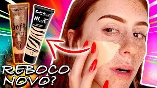 Testei a NOVA BASE DA RUBY ROSE! Olha esse reboco SOFT MATTE?!