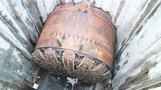 Video of Seattle Tunnel Partners rotating Bertha's cutterhead