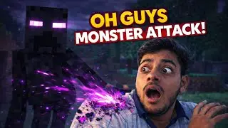 😱 Oh Guys!! Minecraft Me Monster Ne Direct Attack Kar Diya! 🔥...