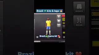 Brazil 🇧🇷 kits and logo DLS 25 #dls25 #dls #brazil #kits #logo #shortsfeed #phonk #shorts #dls26