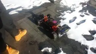 Rovan 30.5cc 4 bolt head engine with CNC pull start - the first run