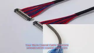 coaxial cable connector ebay 20907-005E-01 micro coax ribbon cable Sweden supplier wiring harness ji