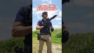Retain your magazine in a tactical reload for later use. #fyp #training #drills #learning #shorts