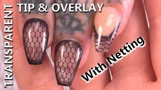 Short Ballerina👯/Coffin⚰ Tip and Overlay - Adding Netting to this Design - Nail Tutorial - Part 1