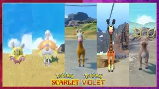Pokemon Scarlet & Violet Flittle,Espathra,Girafarig,Farigiraf & Stantler Locations