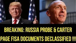 THE MADMAN DID IT !!! Trump To Declassify KEY Russia Investigation + Carter Page FISA Documents !!!