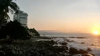 Birds Flying Over Ocean in Slow Motion with Sunset ... 960fps