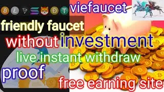 How to create viefaucet new account. Live payment proof of viefaucet. Free earning site 2022.