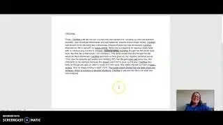 Literary Analysis Paragraph Revision