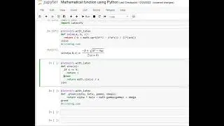 Day 158 : Mathematical functions using Python