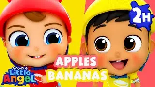 🍌 Apples and Bananas | BJ & Manny&rsquo;s Fruit Song Fun | Little Angel Nursery Rhymes