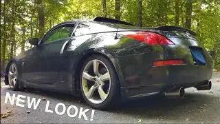 LOWERING THE 350Z AND INSTALLING WING!