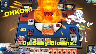 Baby Blowns Deck Review! - Plus Some Standard PTCGO matches!! OHKOs!